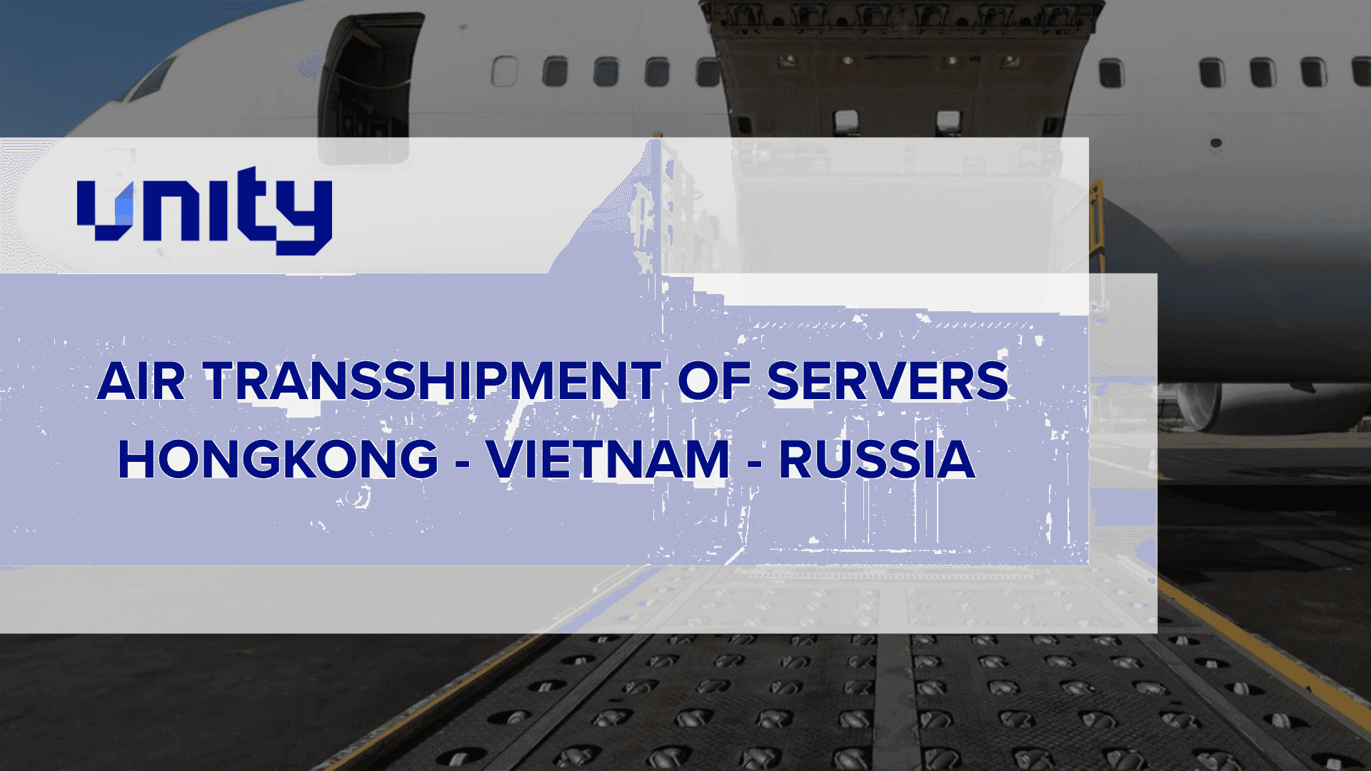Air transhipment of servers