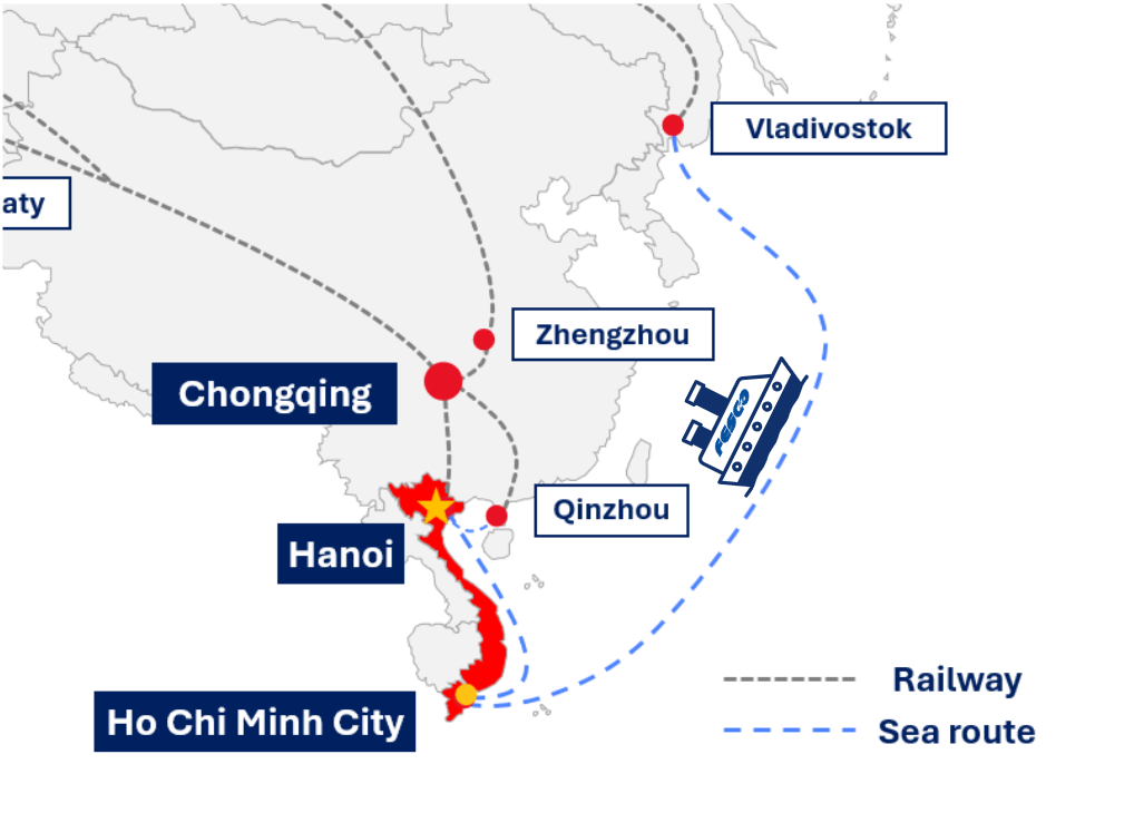 FESCO Launches Regular LCL Service from Vietnam to Russia via Vladivostok